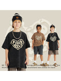 Kids' Washed Foam Printed Cotton Tees