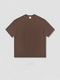 Solid Color Crew Neck Cotton Plain T-Shirts