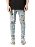 New Slim Fit Ripped Men'S Jeans