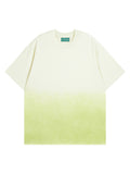 Dye Gradient Contrast Color T-Shirt