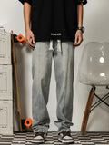 Retro Ripped Patched Washed Jeans