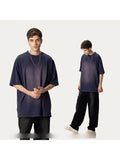 Tie-Dye Contrast Color Washed T-Shirt