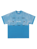 Retro Washed Letter Print T-Shirt