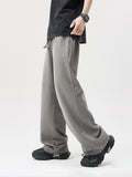 Casual Washed Drawstring Solid Color Jogger