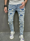Casual Grinded Stretch Skinny Jeans