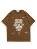 Retro Letter Print T-Shirt