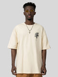 Losse-Fitting Gothic Print T-Shirt