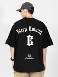 Loose-Fitting Letter Print T-Shirt