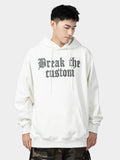 Foam Letter Print Hoodie