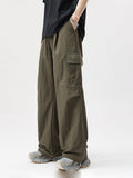 Casual Solid Color Pocket Cargo Pants