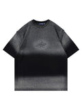 Retro Airbrushed Gradient Print T-Shirt