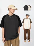Retro Contrast Color T-Shirt