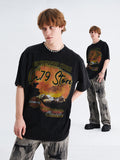 Retro Cartoon Print T-Shirt
