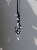 Pendulum Natural Crystal Pendant Necklace Sweater Chain Necklaces