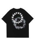 Letter Print Washed T-Shirt
