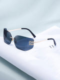 Frameless Square Fashionable Sunglasses