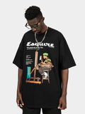 Retro Cartoon Oil Painting T-Shirt