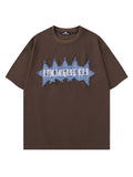 Retro Pentagram Letter Print T-Shirt