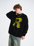 Casual Letter Print Pullover Hoodie