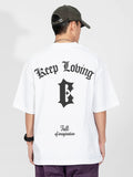 Loose-Fitting Letter Print T-Shirt