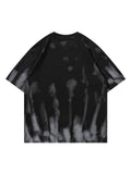 Retro Tie-Dye Embroidery T-Shirt