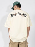 Retro Angle Letter Print T-Shirt