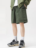 Retro Pocket Drawstring Cargo Shorts