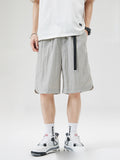 Casual Solid Color Drawstring Shorts