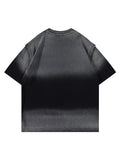 Retro Airbrushed Gradient Print T-Shirt