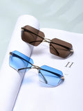 Frameless Square Fashionable Sunglasses