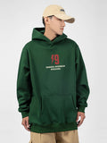 Fleece Double-Line Printed Hoodie