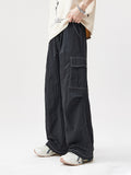 Casual Solid Color Pocket Cargo Pants