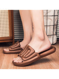 Men's Thick-Soled Solid Color Non-Slip Beach Slippers