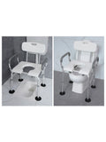 Elderly Foldable Height Adjustable Household Sitting Toilet Chair Commode Chairs