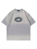 Retro Airbrushed Gradient Print T-Shirt