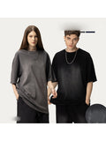 Tie-Dye Contrast Color Washed T-Shirt
