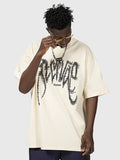 Loose-Fitting Letter Print T-Shirt