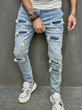 Casual Grinded Stretch Skinny Jeans