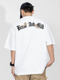 Retro Angle Letter Print T-Shirt