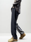 Retro Contrast Color Tie-Dye Gradient Jeans