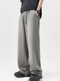 Casual Washed Drawstring Solid Color Jogger