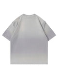 Retro Airbrushed Gradient Print T-Shirt