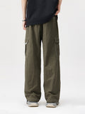 Casual Solid Color Pocket Cargo Pants