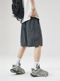 Casual Solid Color Drawstring Shorts