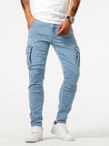 Cargo Denim Multi-Pocket Jeans