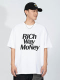 Loose-Fitting Letter Print T-Shirt