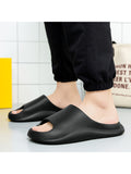 Men's Thick-Soled Solid Color Non-Slip Beach Slippers