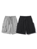 Casual Multi-Pocket Drawstring Cargo Shorts