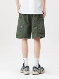 Retro Pocket Drawstring Cargo Shorts