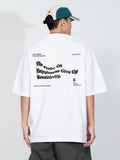 Loose-Fitting Phantom Letter Print T-Shirt